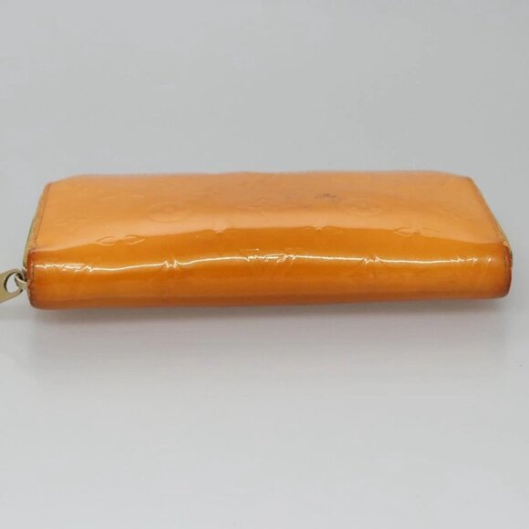 LOUIS VUITTON Monogram Vernis Zippy Wallet Jaune Passion M91733 LV Auth 112909 - Picture 5 of 16
